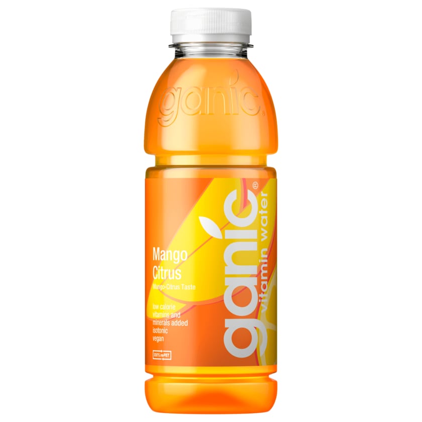 Ganic Vitamin Water Mango Citrus 0,5l